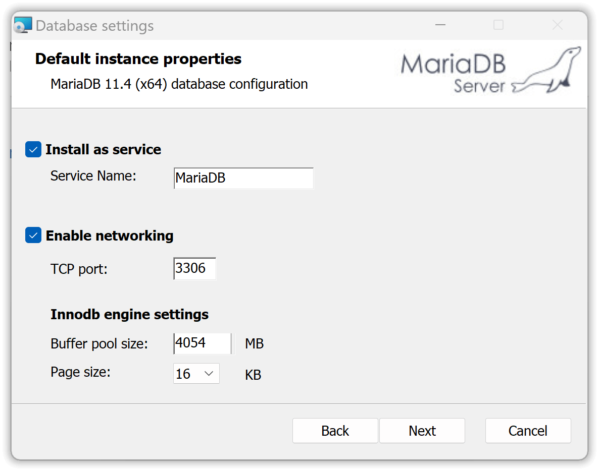 Default instance properties 2