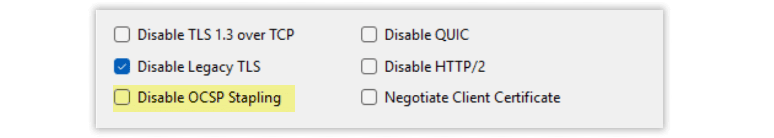 OCSP-Stapling-Option unter Windows 2025